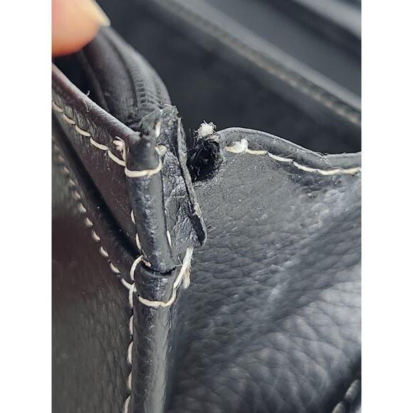 Salvatore Ferragamo Black Pebbled Leather Wallet Italy Read Description - Picture 8 of 10